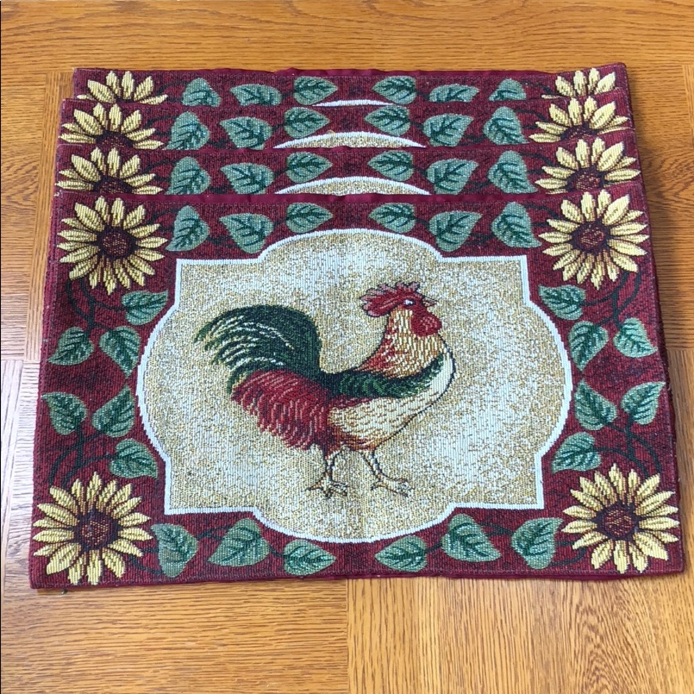 4 Rooster Place Mats